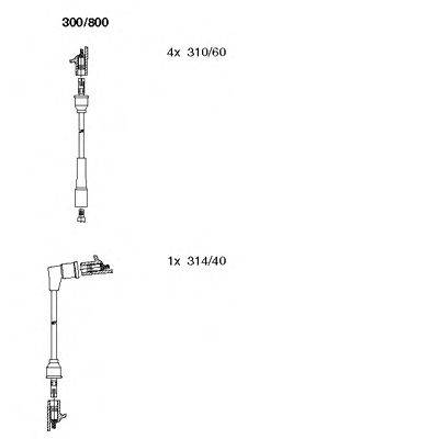 Комплект проводов зажигания BREMI 300800