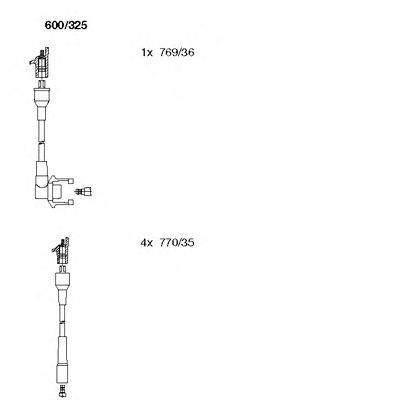 Комплект проводов зажигания BREMI 600/325