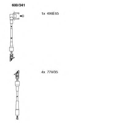 Комплект проводов зажигания BREMI 600/341