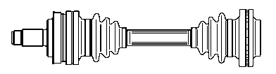 Приводной вал SPIDAN 21980