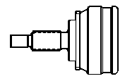 Шарнирный комплект, приводной вал SPIDAN 20752