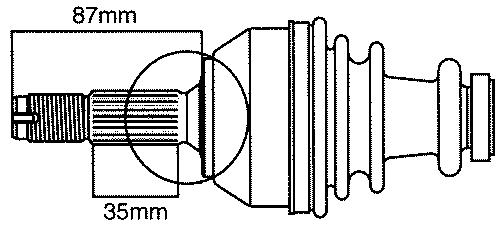 Приводной вал FARCOM 123025