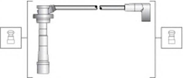 Комплект проводов зажигания MAGNETI MARELLI MSK1307