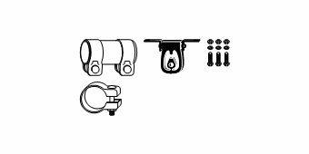 Монтажный комплект, глушитель HJS 82119832