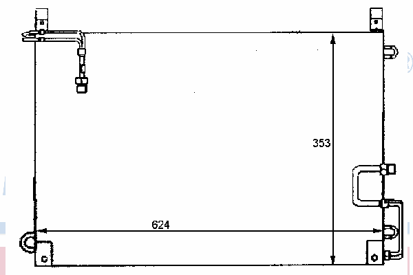 Конденсатор, кондиционер NISSENS 94374