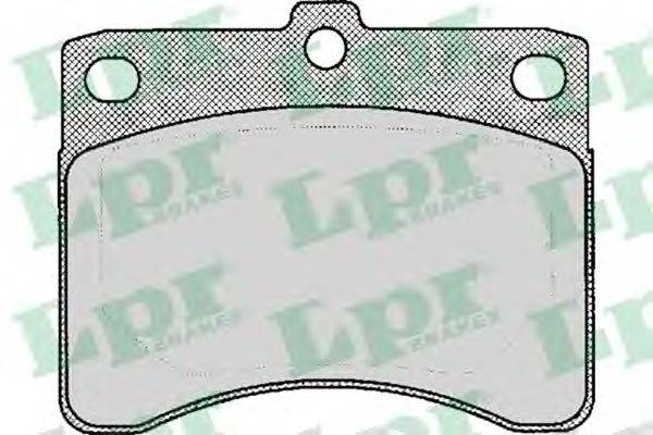 Комплект тормозных колодок, дисковый тормоз LPR 05P056