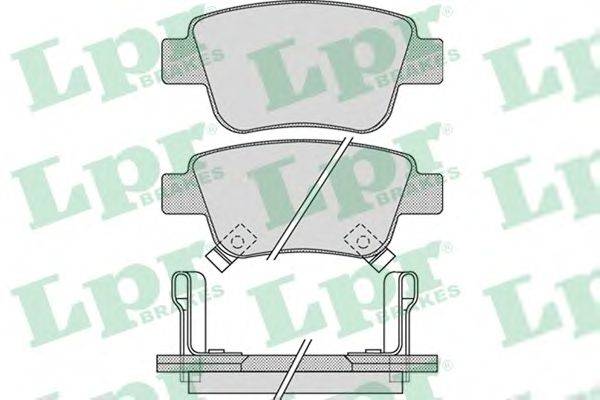 Комплект тормозных колодок, дисковый тормоз LPR 05P1113