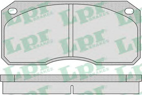 Комплект тормозных колодок, дисковый тормоз LPR 29302