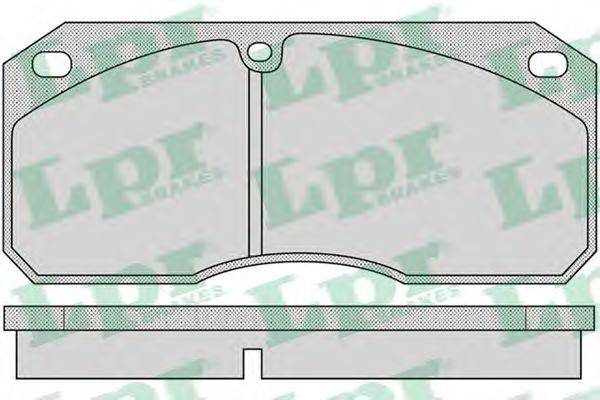 Комплект тормозных колодок, дисковый тормоз LPR 05P1149