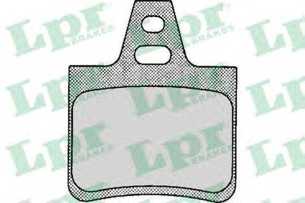 Комплект тормозных колодок, дисковый тормоз LPR 05P133