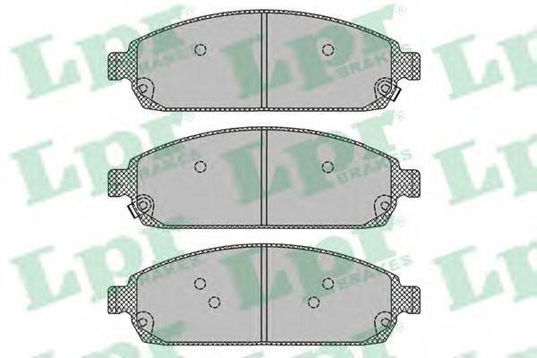 Комплект тормозных колодок, дисковый тормоз LPR 24252