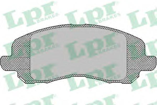 Комплект тормозных колодок, дисковый тормоз LPR 24583