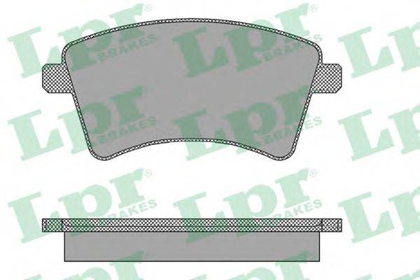 Комплект тормозных колодок, дисковый тормоз LPR 05P1465