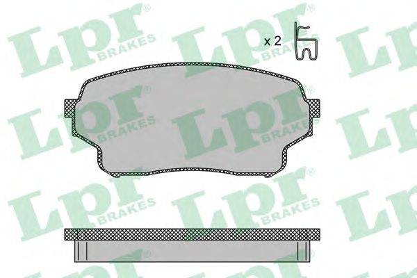 Комплект тормозных колодок, дисковый тормоз LPR 05P1483