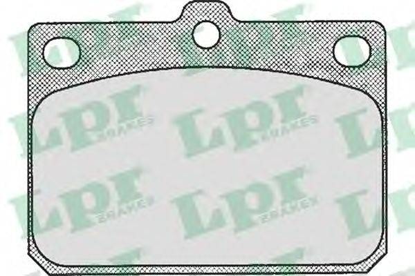 Комплект тормозных колодок, дисковый тормоз LPR 05P164