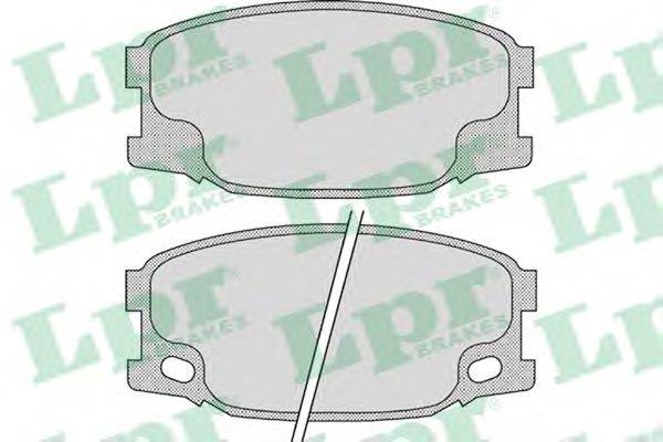 Комплект тормозных колодок, дисковый тормоз LPR 05P893