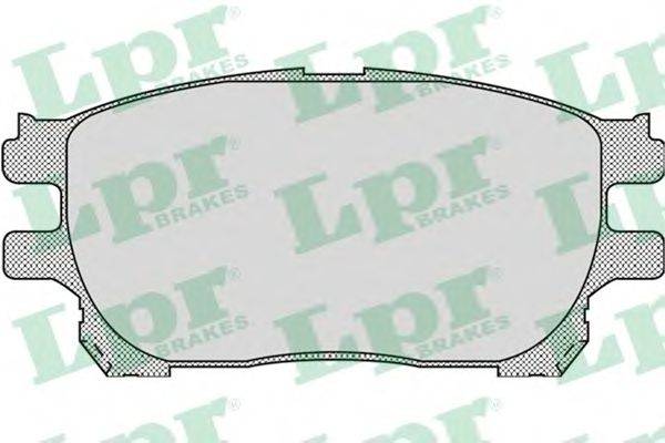 Комплект тормозных колодок, дисковый тормоз LPR 23759