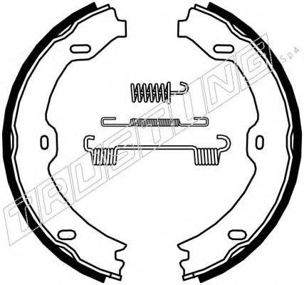 Комплект тормозных колодок, стояночная тормозная система TRUSTING 052.130K