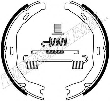 Комплект тормозных колодок, стояночная тормозная система TRUSTING 052.132K