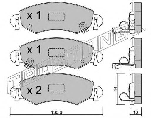 Комплект тормозных колодок, дисковый тормоз MK Kashiyama D9007