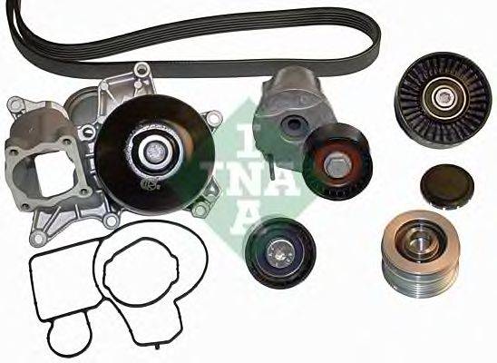 Водяной насос + комплект ручейковых ремней INA 529 0014 30