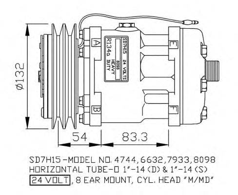 Компрессор, кондиционер NRF 32135G