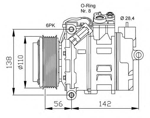 Компрессор, кондиционер NRF 32178G