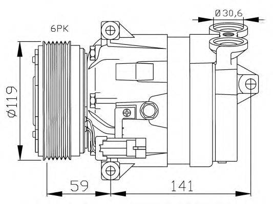 Компрессор, кондиционер NRF 32418