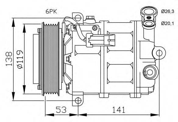 Компрессор, кондиционер NRF 32672G