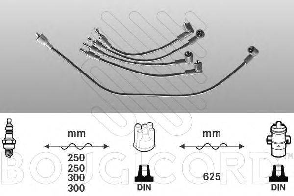 Комплект проводов зажигания BOUGICORD 3463
