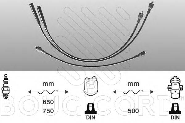 Комплект проводов зажигания BOUGICORD 7114