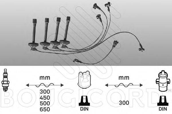 Комплект проводов зажигания BOUGICORD 7198