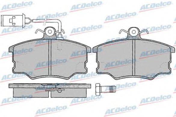 Комплект тормозных колодок, дисковый тормоз ACDelco AC058033D