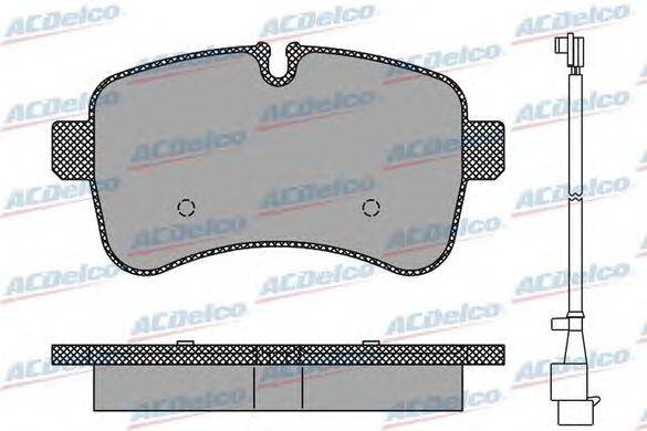 Комплект тормозных колодок, дисковый тормоз ACDelco AC0581296AD