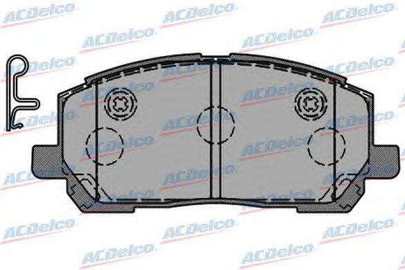 Комплект тормозных колодок, дисковый тормоз ACDelco AC0581516D