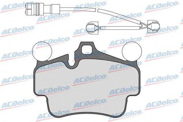 Комплект тормозных колодок, дисковый тормоз ACDelco AC0581559AD
