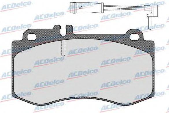 Комплект тормозных колодок, дисковый тормоз ACDelco AC0581592AD