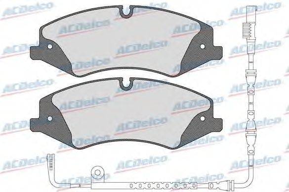 Комплект тормозных колодок, дисковый тормоз ACDelco AC0581600AD