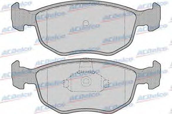 Комплект тормозных колодок, дисковый тормоз ACDelco AC058715D