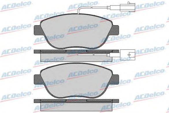 Комплект тормозных колодок, дисковый тормоз ACDelco AC058764AD