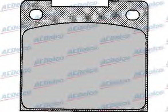 Комплект тормозных колодок, дисковый тормоз ACDelco 20088,5SP113