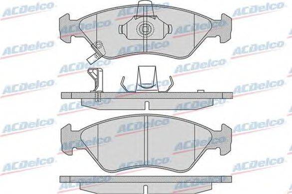 Комплект тормозных колодок, дисковый тормоз ACDelco AC632181D