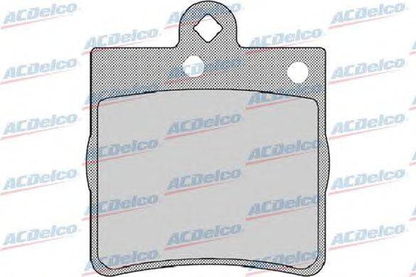 Комплект тормозных колодок, дисковый тормоз ACDelco AC653581D