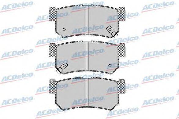 Комплект тормозных колодок, дисковый тормоз ACDelco AC857181D