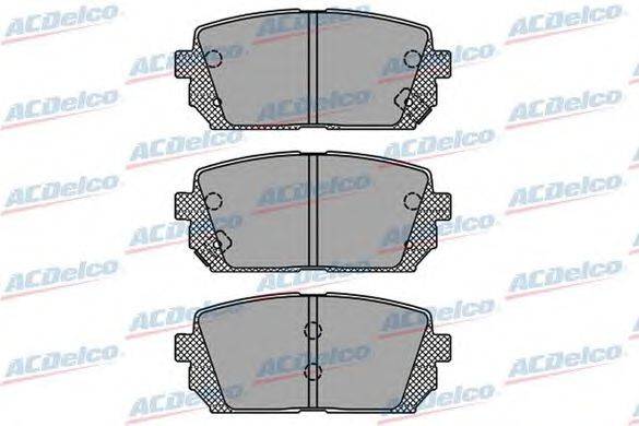 Комплект тормозных колодок, дисковый тормоз ACDelco AC870681D