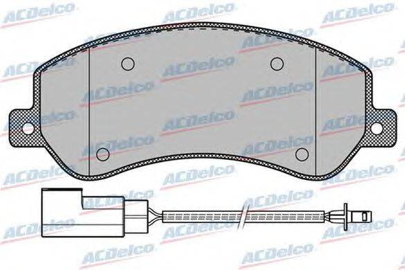 Комплект тормозных колодок, дисковый тормоз ACDelco AC913381D