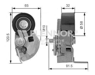 Натяжной ролик, ремень ГРМ FLENNOR FS99354