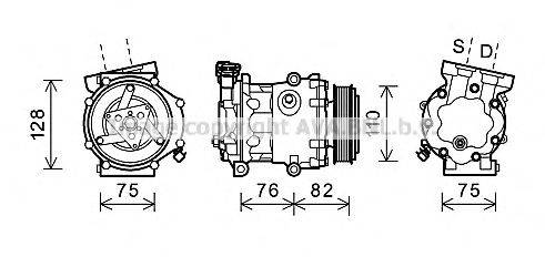 Компрессор, кондиционер AVA QUALITY COOLING FDK479