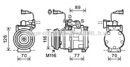 Компрессор, кондиционер AVA QUALITY COOLING JEK056