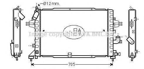 Радиатор, охлаждение двигателя AVA QUALITY COOLING OL2383